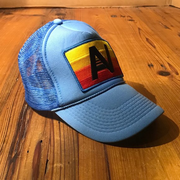 Rainbow An Logo Vintage Trucker Hat 